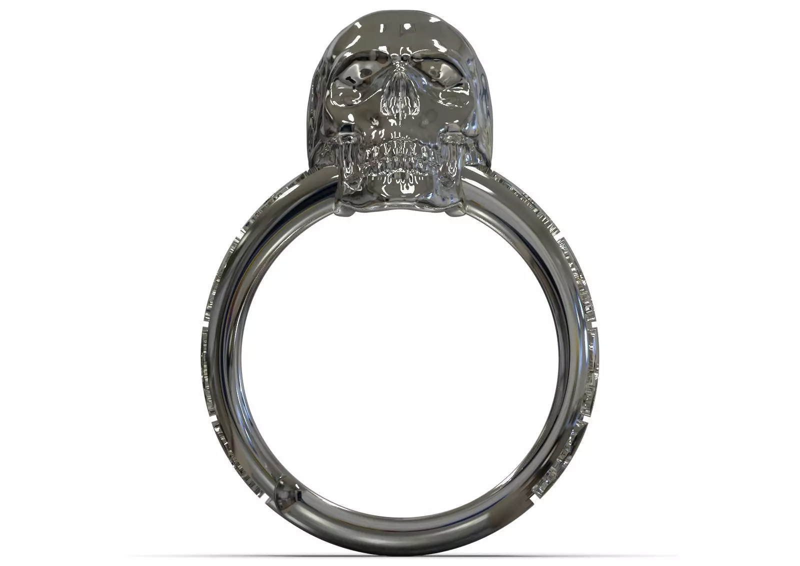 Skeleton Ring Model A Symbol of Boldness and Rock Style gr0151 3D print model_2