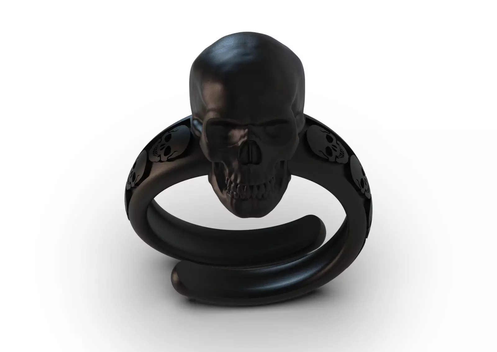 Skeleton Ring Model A Symbol of Boldness and Rock Style gr0151 3D print model_12