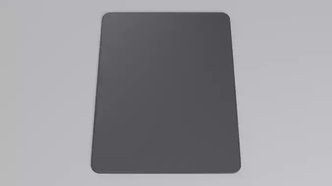 Black Mouse Pad - PBR Textured and Subdivision Ready Low-poly 3D model