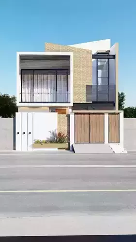 Luxury Modern House 3D Model and Architectural Plans and Renders