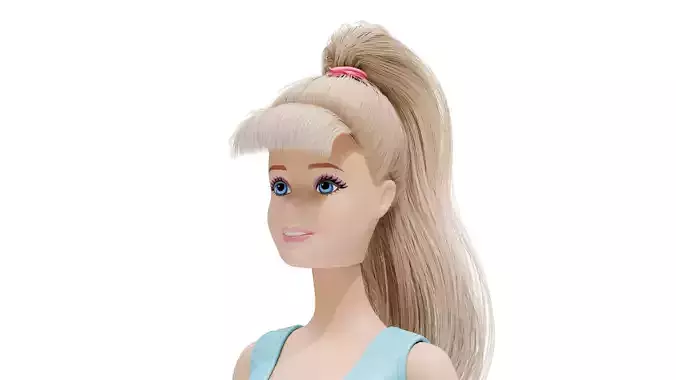 Toy Story Barbie Low-poly 3D model