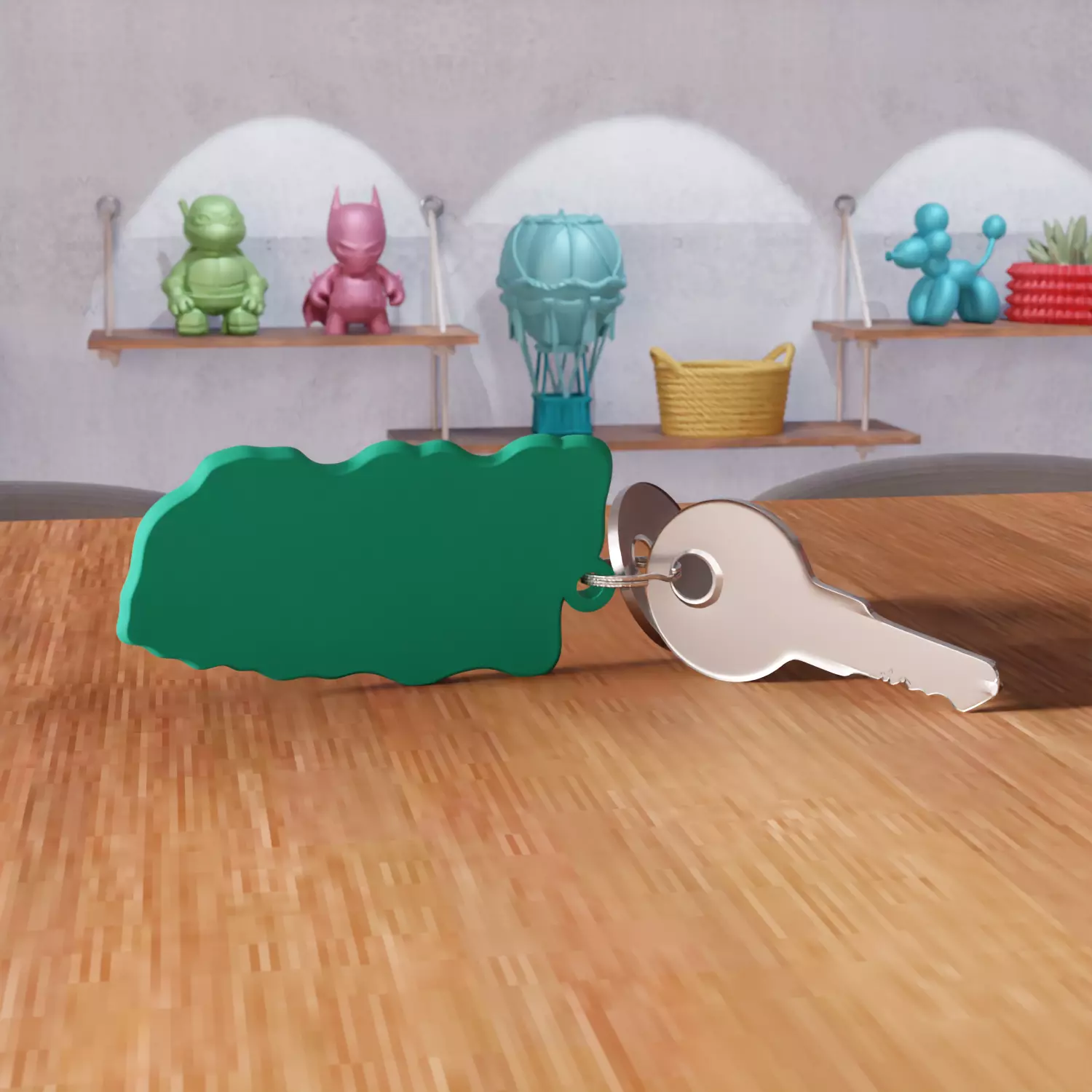 Ho Ho Ho Fun Keychain - 464 3D print model_3