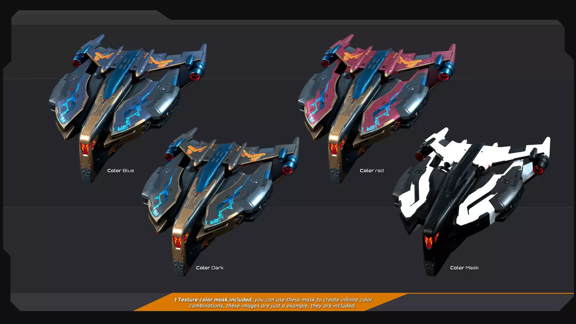 BB3 - GUARDIAN Destroyer Low-poly 3D model_6