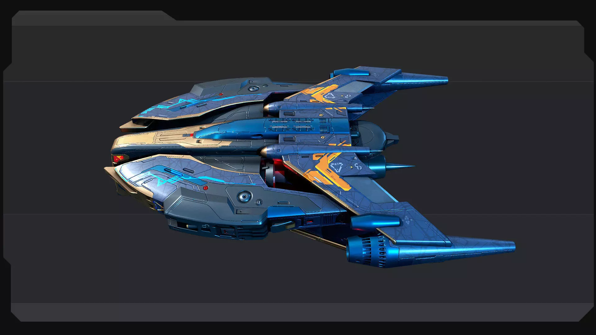 BB3 - GUARDIAN Destroyer Low-poly 3D model_3