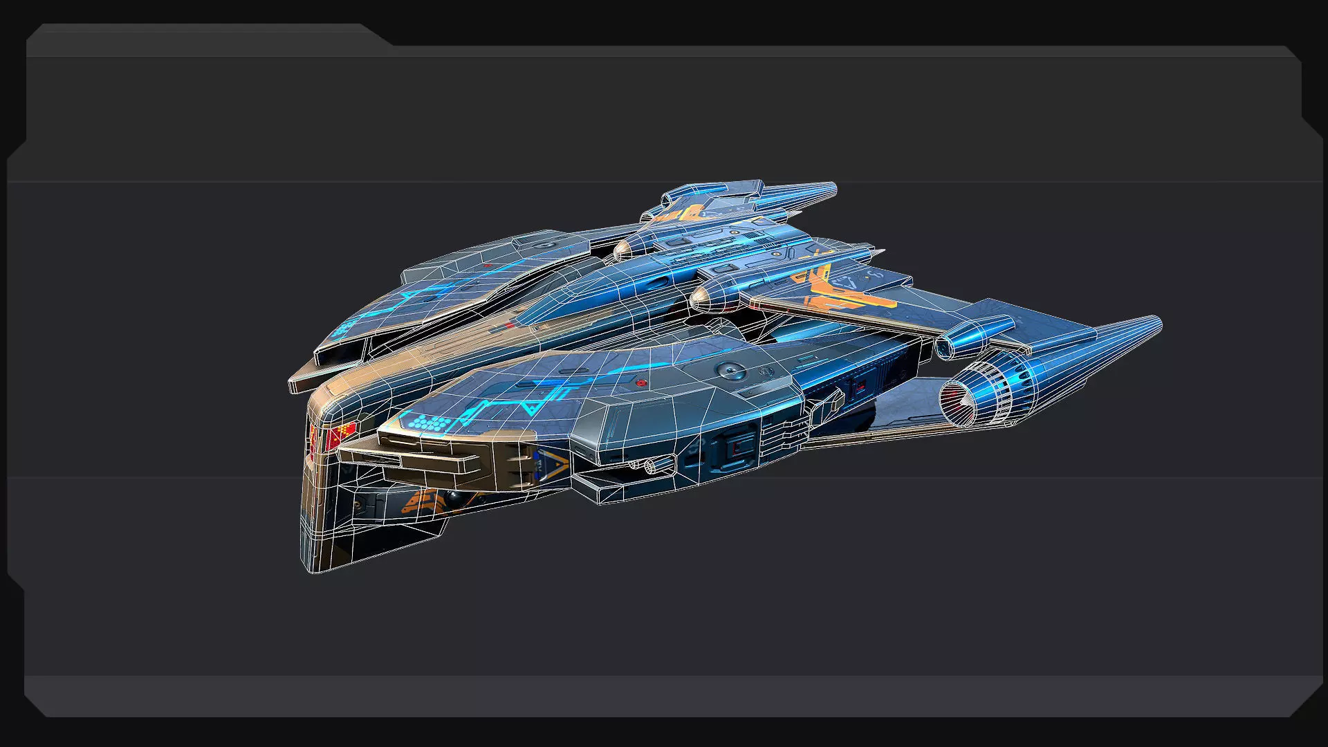 BB3 - GUARDIAN Destroyer Low-poly 3D model_7