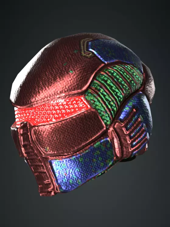 Medieval Helmet Game Ready Vol 02 Low Poly 3D Model Low-poly 3D model_5