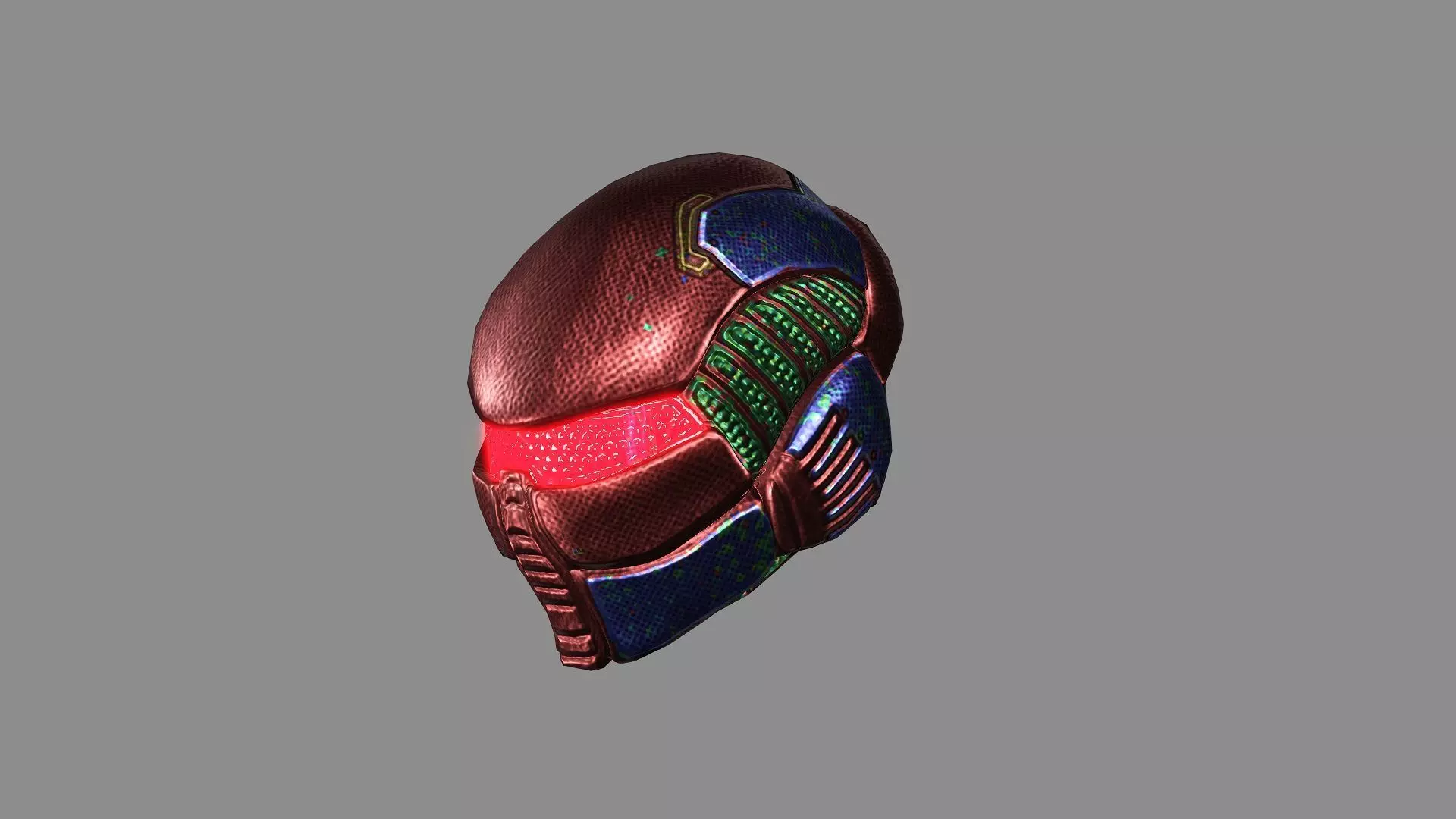 Medieval Helmet Game Ready Vol 02 Low Poly 3D Model Low-poly 3D model_3