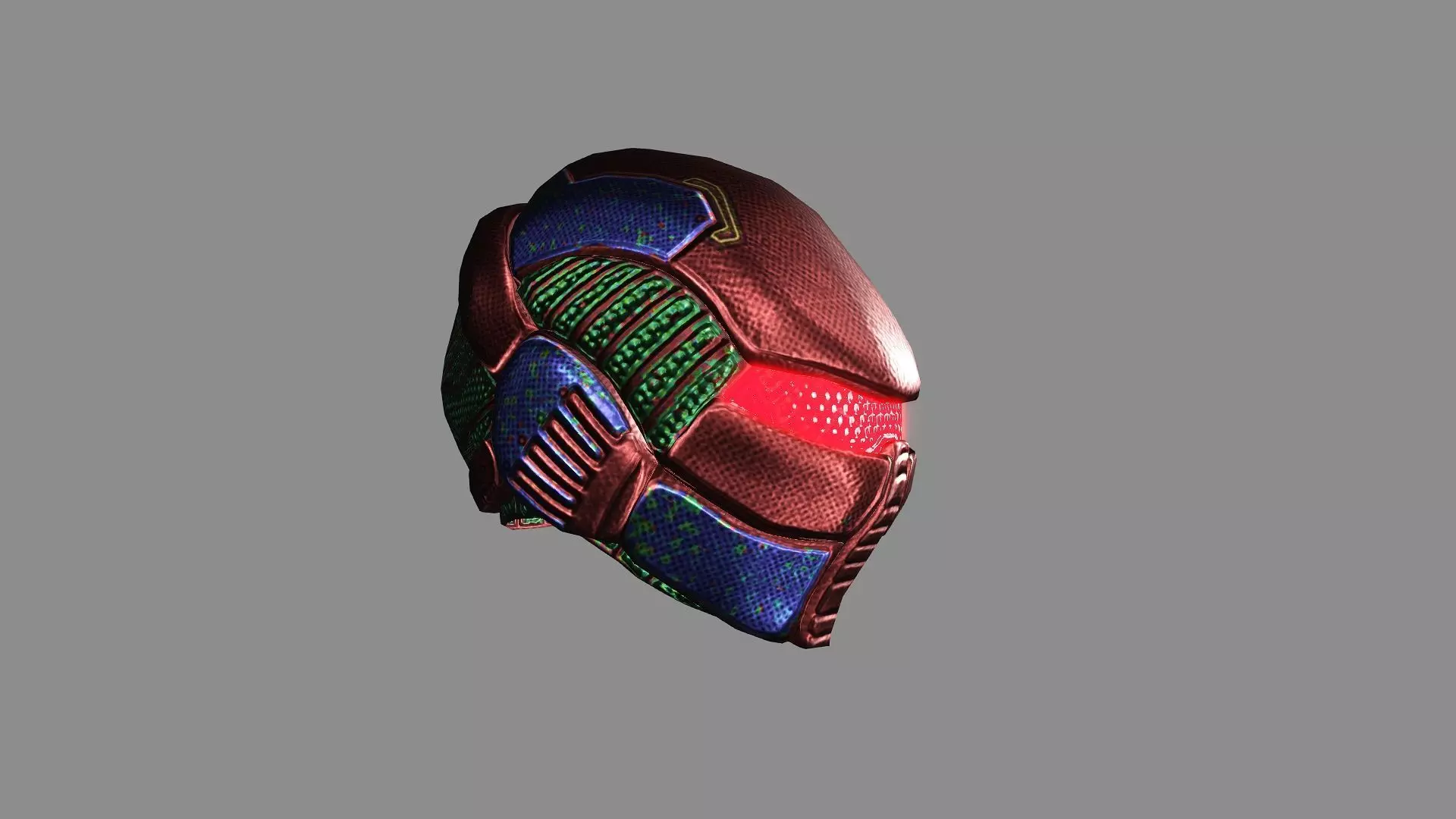 Medieval Helmet Game Ready Vol 02 Low Poly 3D Model Low-poly 3D model_2