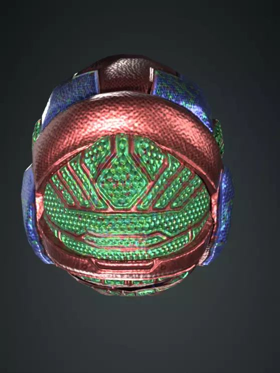 Medieval Helmet Game Ready Vol 02 Low Poly 3D Model Low-poly 3D model_8