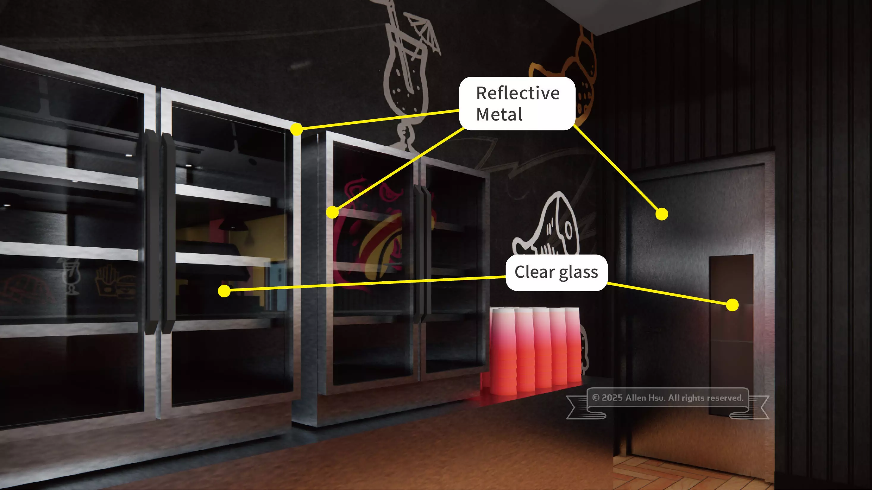Fast Food Restaurant Space Model 3D model_59