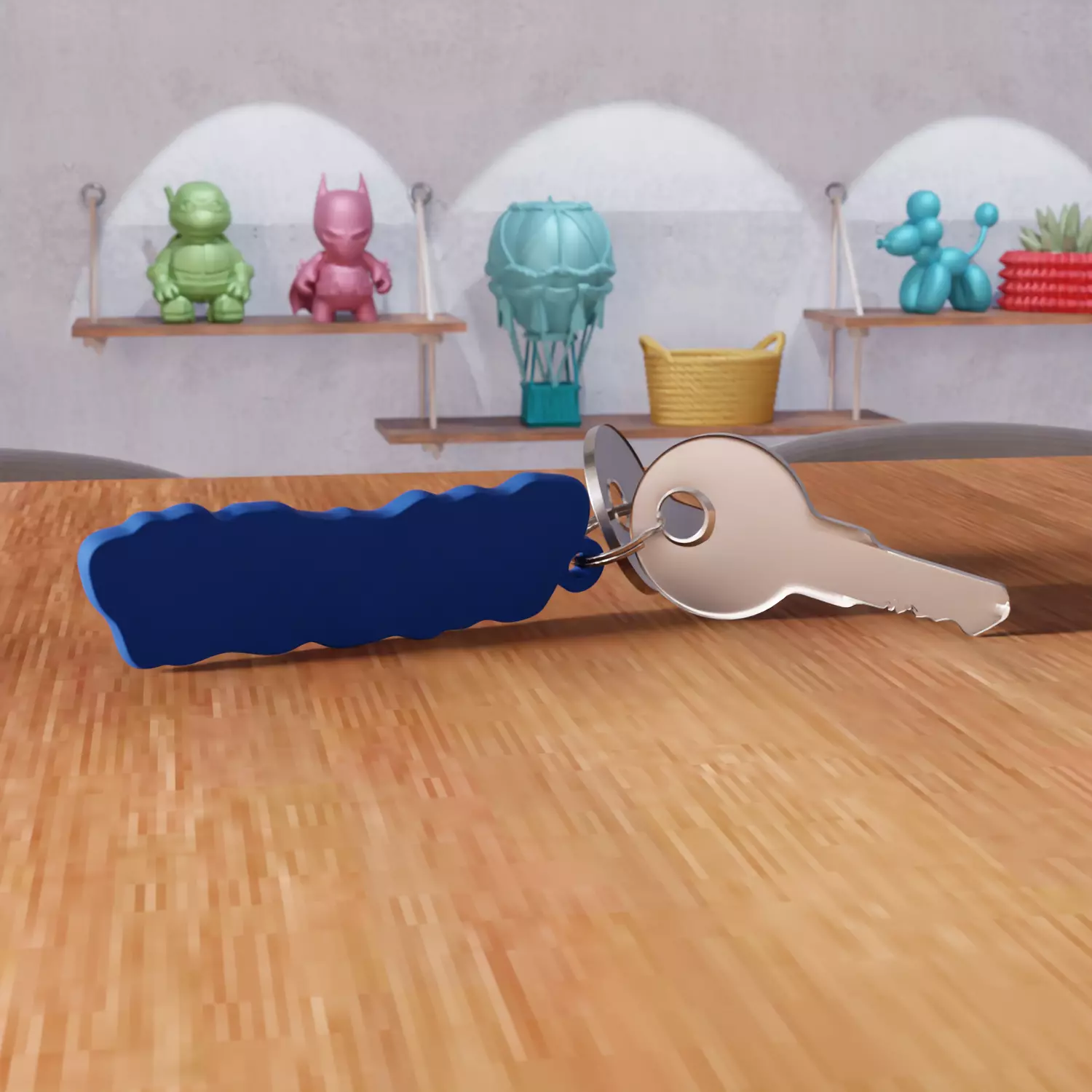 Christmas Lights Glow Star Keychain - 466 3D print model_3