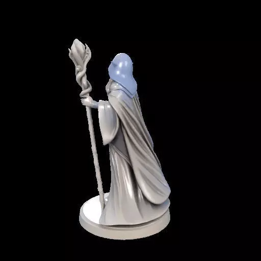 Elf Sorceress Miniature 3D print model_12