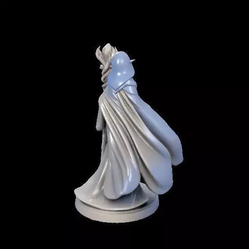 Elf Sorceress Miniature 3D print model_6