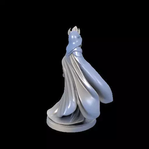 Elf Sorceress Miniature 3D print model_4