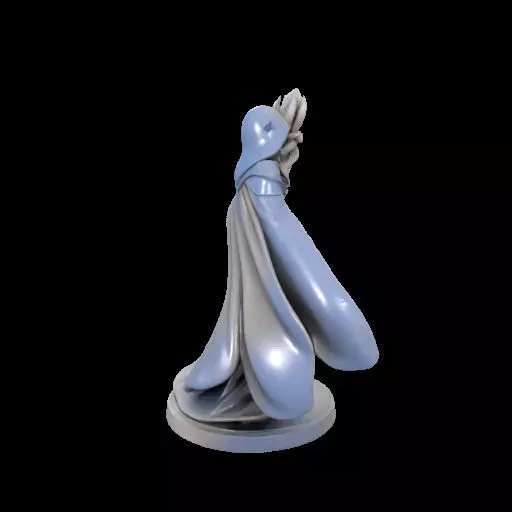 Elf Sorceress Miniature 3D print model_30