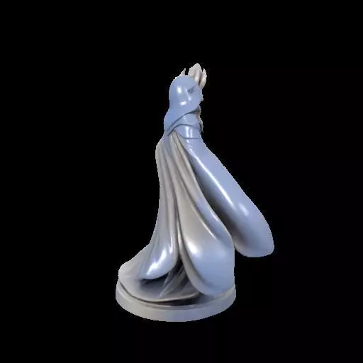 Elf Sorceress Miniature 3D print model_3