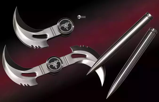 Blade functional Glaive and Stakes