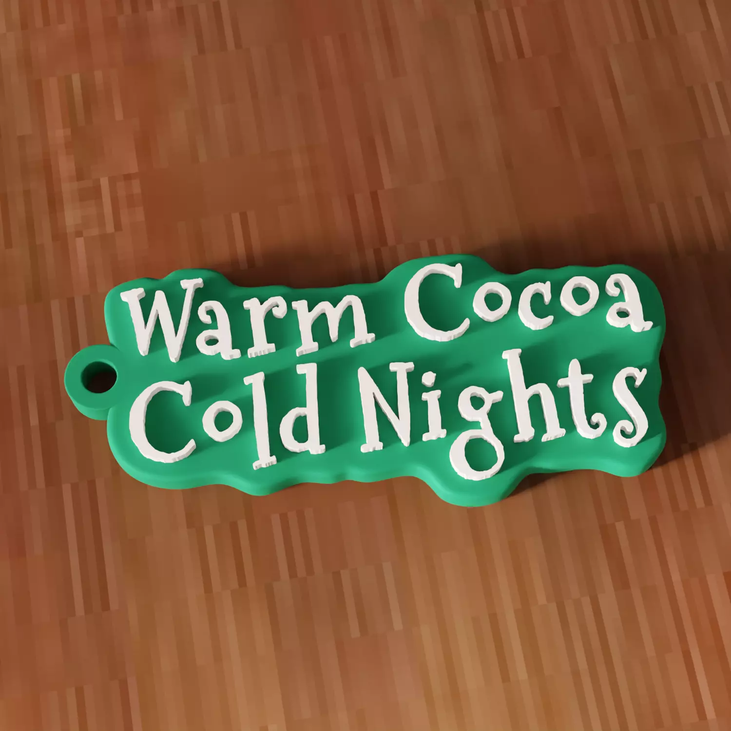 Warm Cocoa Cold Nights Keychain - 467 3D print model_7