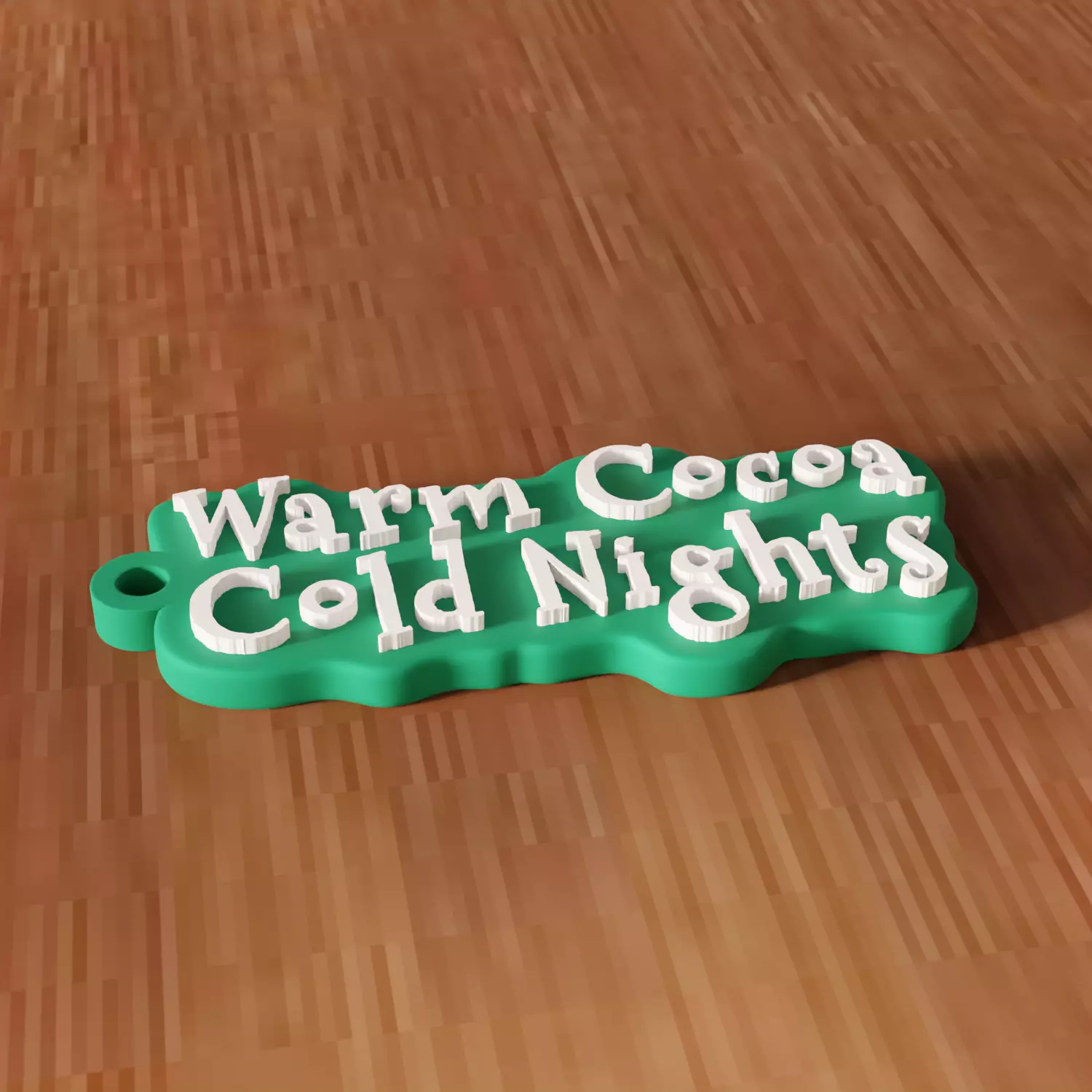 Warm Cocoa Cold Nights Keychain - 467 3D print model_6