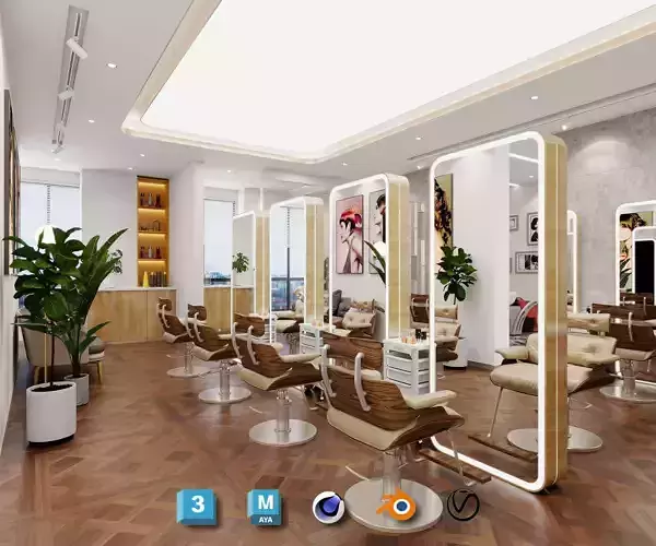 Light luxury barber shop