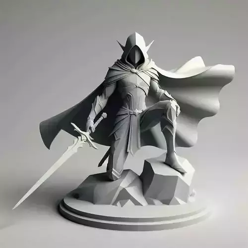 Elf Warrior Kneeling