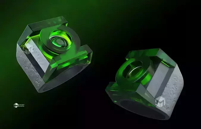 Guy Gardner ring 3D print model