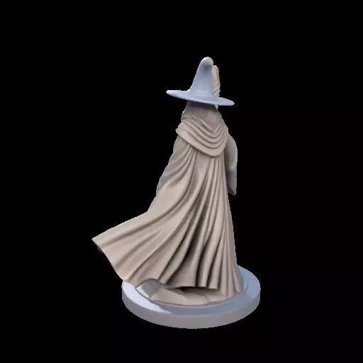 Wizard with Staff 3D print model_11