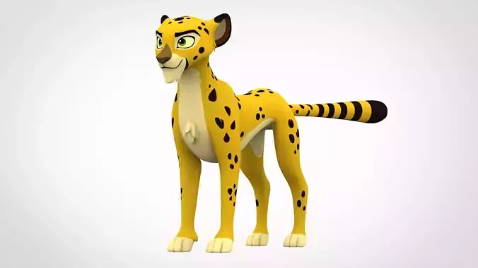 Azaad Low-poly 3D model