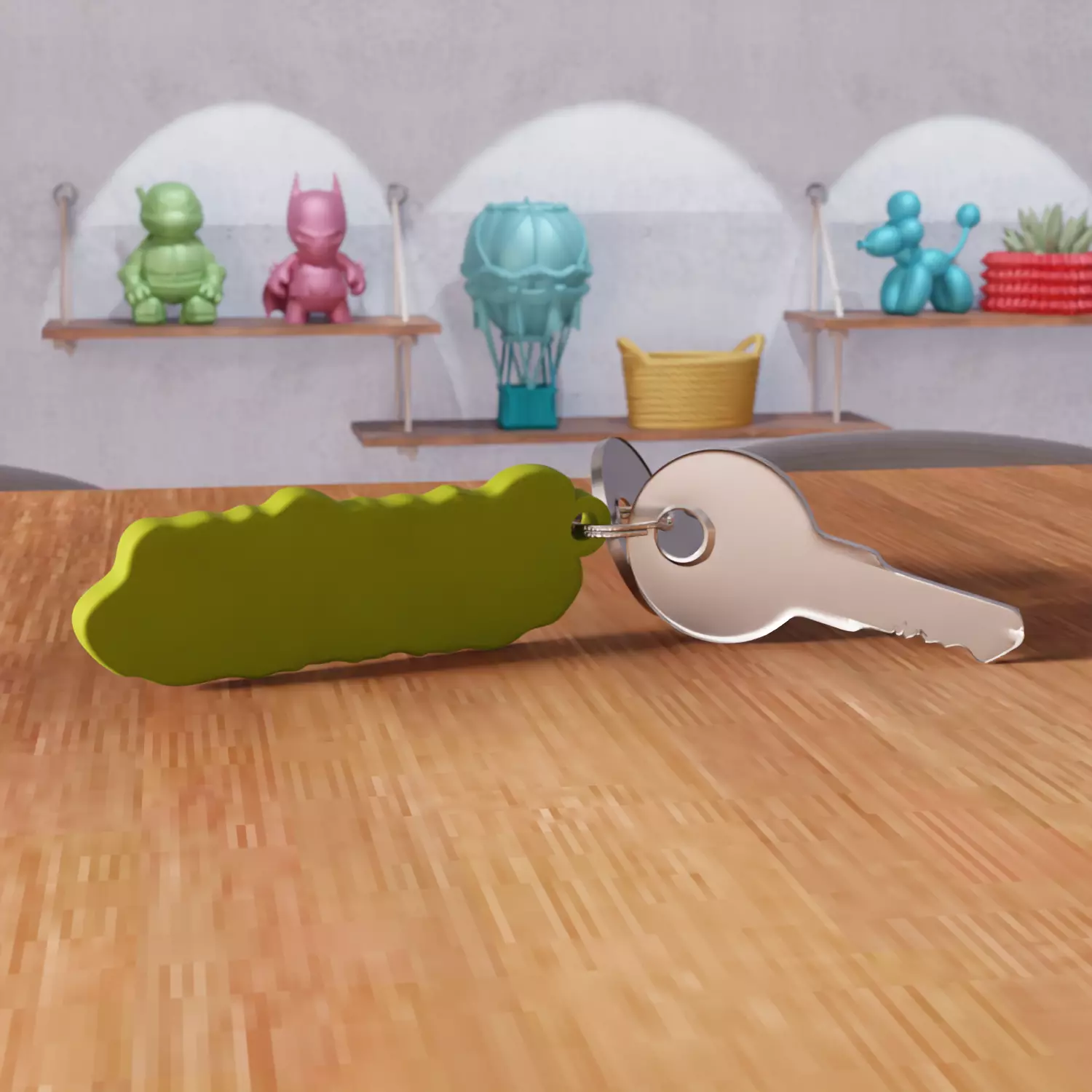 Peace Love Christmas Heart Keychain - 468 3D print model_3