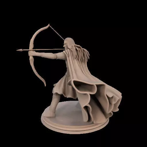 Legolas Elf Archer Miniature 3D print model_16
