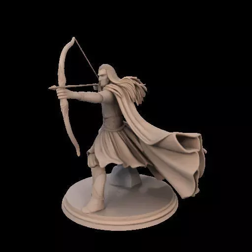 Legolas Elf Archer Miniature 3D print model_19