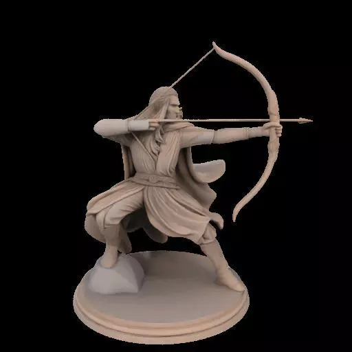 Legolas Elf Archer Miniature 3D print model_25