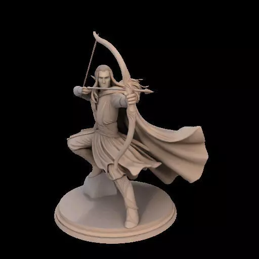 Legolas Elf Archer Miniature 3D print model_23