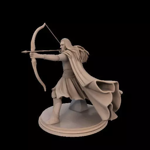 Legolas Elf Archer Miniature 3D print model_18