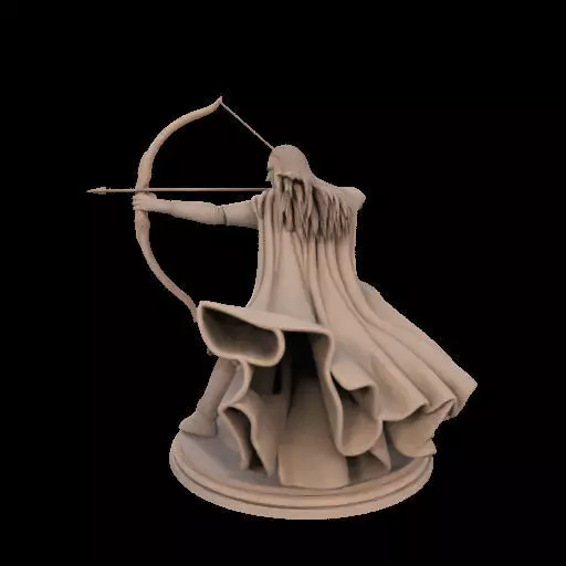 Legolas Elf Archer Miniature 3D print model_14