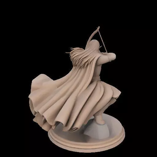 Legolas Elf Archer Miniature 3D print model_6