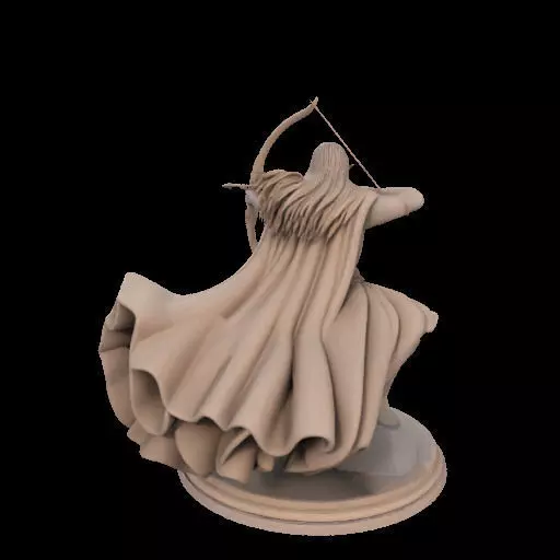 Legolas Elf Archer Miniature 3D print model_8