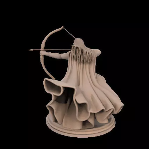 Legolas Elf Archer Miniature 3D print model_12