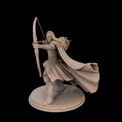 Legolas Elf Archer Miniature 3D print model_20