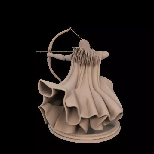 Legolas Elf Archer Miniature 3D print model_11
