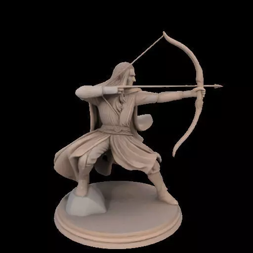 Legolas Elf Archer Miniature 3D print model_26
