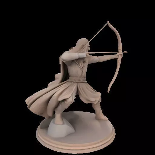 Legolas Elf Archer Miniature 3D print model_28