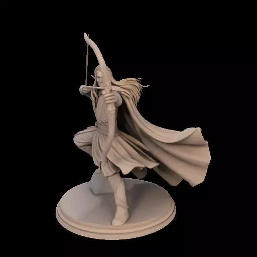 Legolas Elf Archer Miniature 3D print model_22