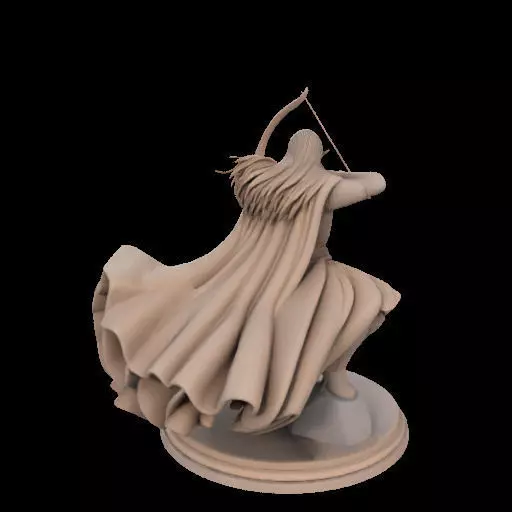 Legolas Elf Archer Miniature 3D print model_7