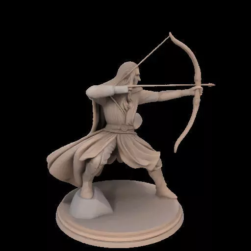 Legolas Elf Archer Miniature 3D print model_27