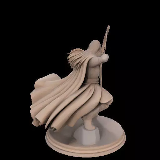 Legolas Elf Archer Miniature 3D print model_4