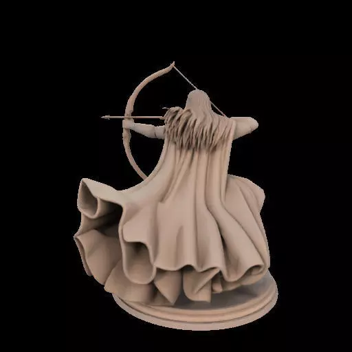 Legolas Elf Archer Miniature 3D print model_10
