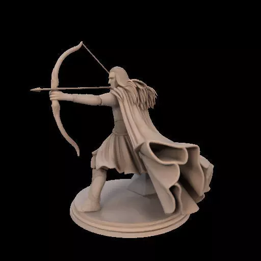 Legolas Elf Archer Miniature 3D print model_17