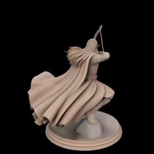 Legolas Elf Archer Miniature 3D print model_5