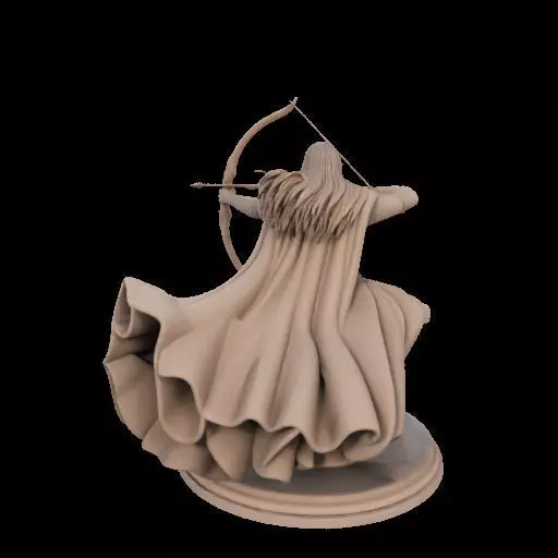 Legolas Elf Archer Miniature 3D print model_9